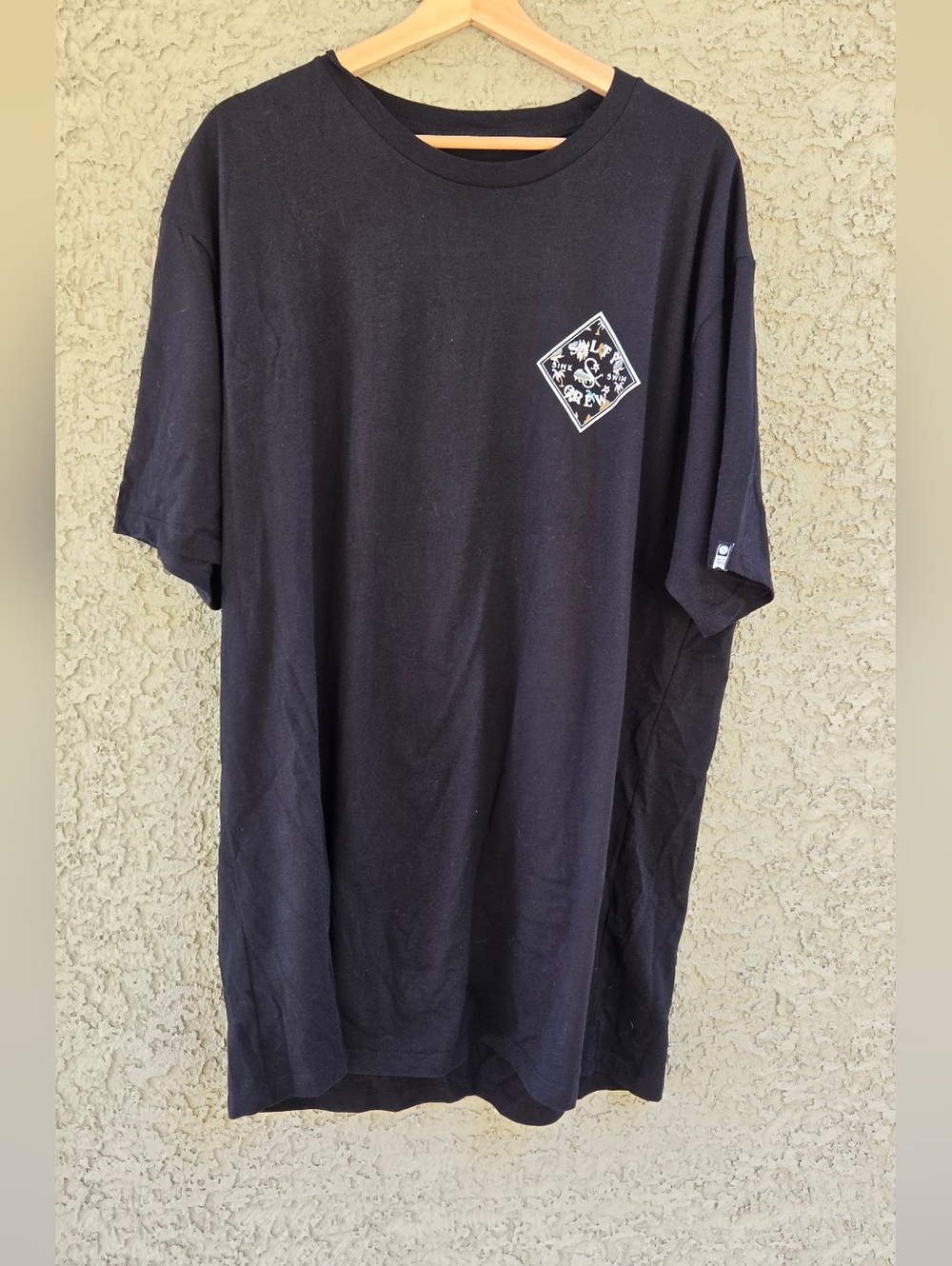 Salty Crew Black Graphic Crewneck Men's T‑Shirt